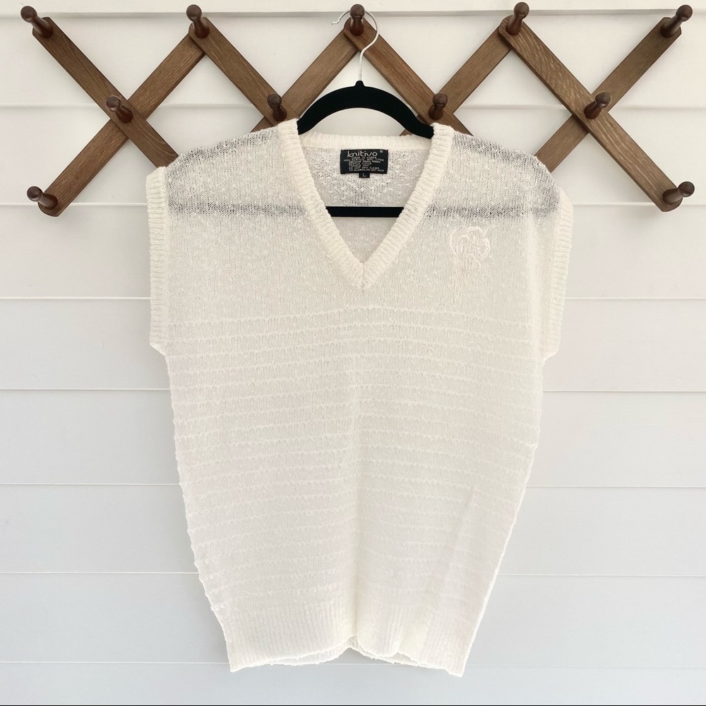 VINTAGE Off White Pullover Sweater